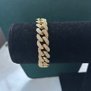 Gold‎ cuban Chain Bracelet